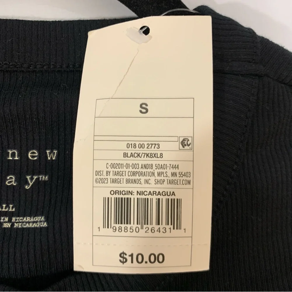 A New Day Black Sleeveless Tank - Size Small - Picture 4 of 5